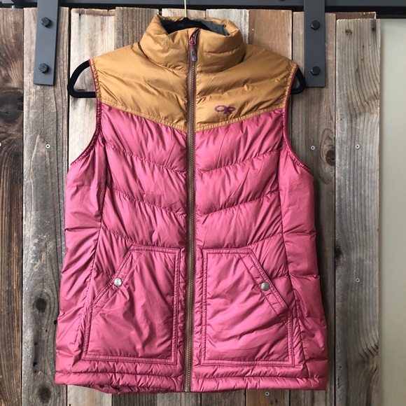 Outdoor Research Jackets & Blazers - Pink and Brown Outdoor Research Vest NWOT